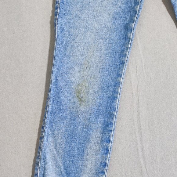 Guess Jeans women's size 26X29 hard washed denim blue sexy curve skinny mid rise - Picture 9 of 14